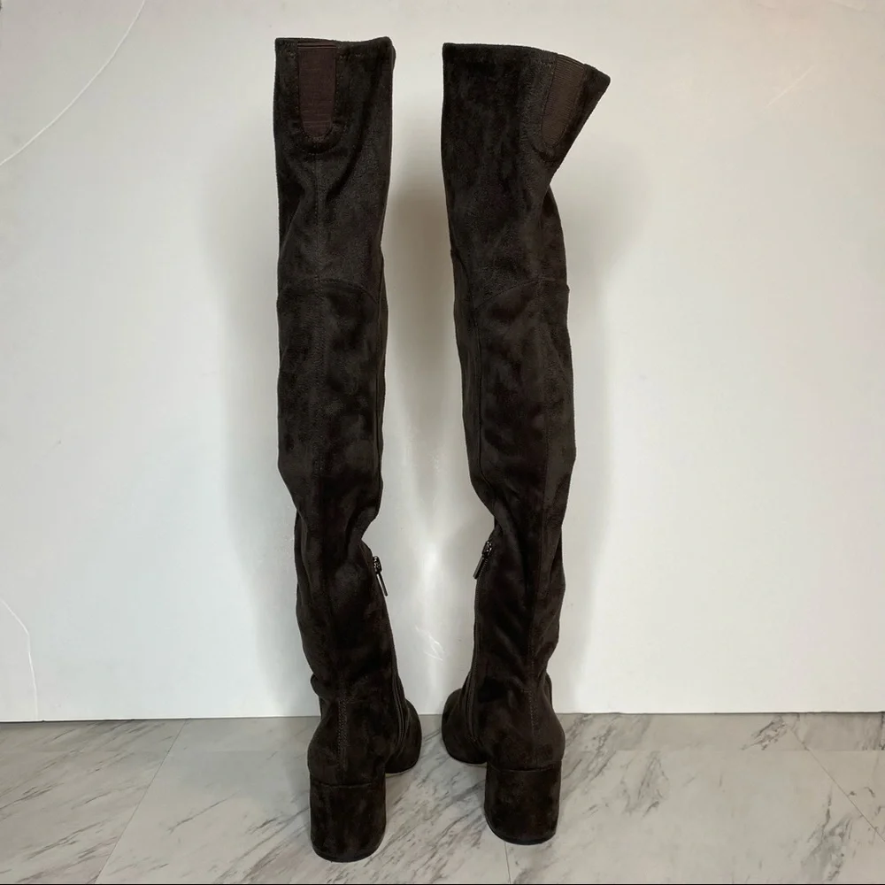 Marc Fisher Jayne Gray Over The Knee Boot 6M